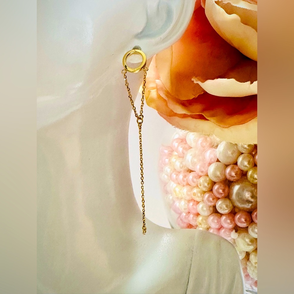 Dangling Earrings. 💛 Real 18(18k) Karat Solid Gold Jewelry